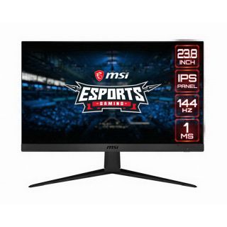 Msi Gaming OPTIX G241 | 24" FHD | 1920 x 1080 Resolution | 144Hz Refresh Rate AMD FreeSync | IPS Panel Monitor | Zero Frame Design | Wall Mount Enable | HDMI | Display Port | 1ms Response Time