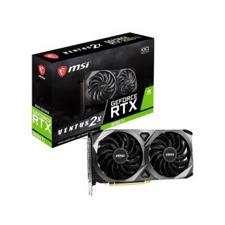 MSI GeForce RTX 3060 Ti | VENTUS 2X | 8GB GDDR6 | OCV1 LHR | PCI Express Gen 4 | HDMI | DisplayPort | Gaming Graphic Card